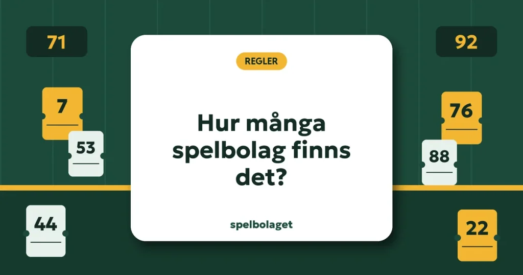 Hur många spelbolag finns det?