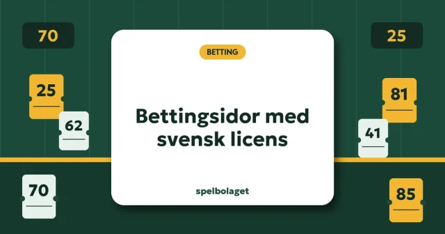 Bettingsidor med svensk licens