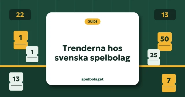 Trenderna hos svenska spelbolag