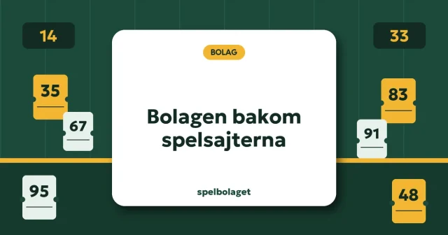 Bolagen bakom spelsajterna