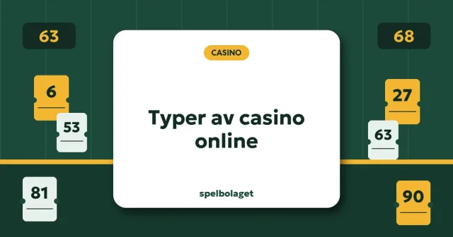Typer av casino online