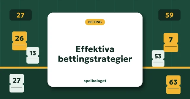 Effektiva bettingstrategier