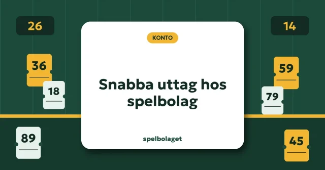 Snabba uttag hos spelbolag